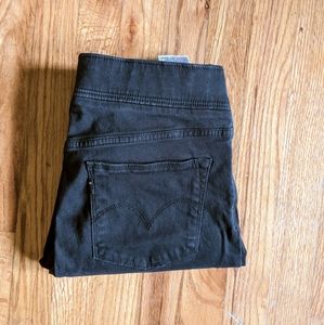 Levi black skinny jeans jegging size 6
